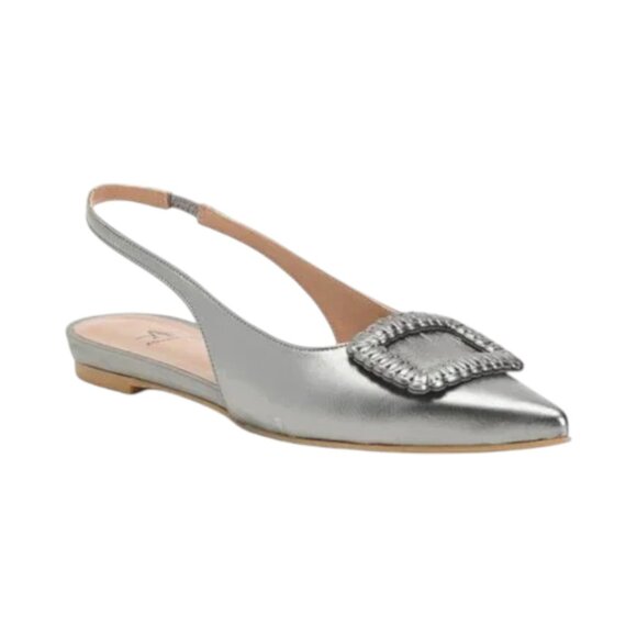 AQUATALIA ANTHRACITE Made In Spain Leather Janetta Flats